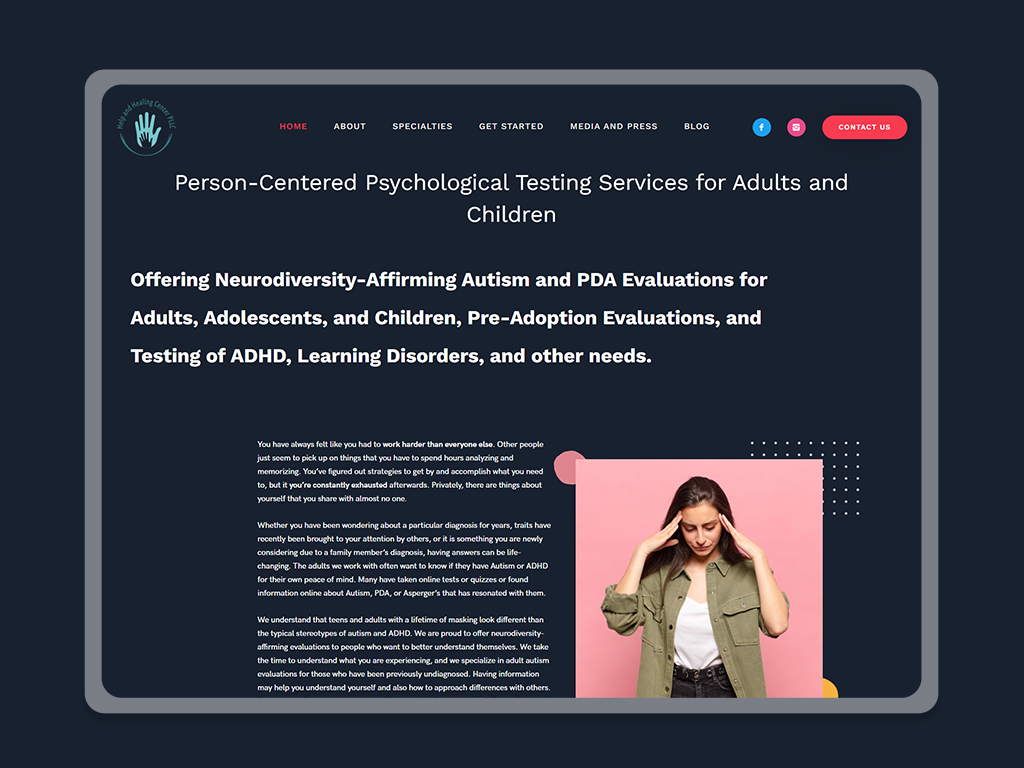 Help and Healing Website