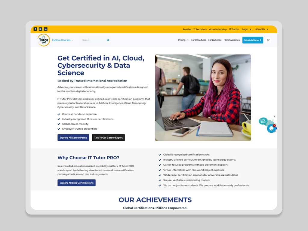 IT Tutor Pro Website
