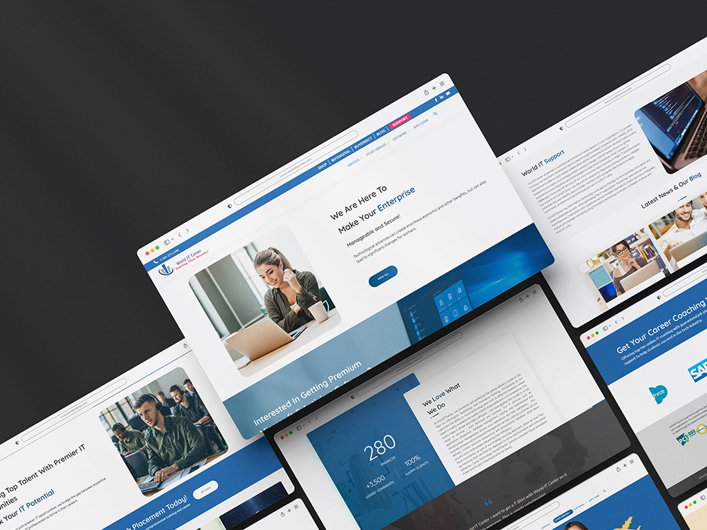 World IT Center Website — screen 2