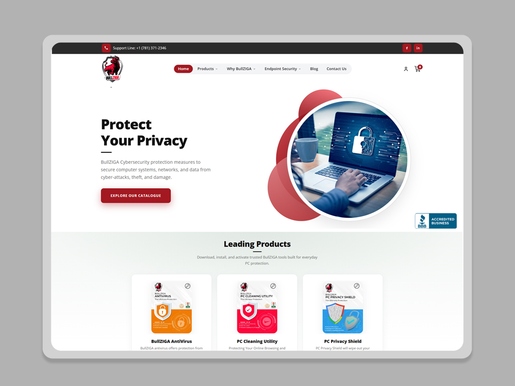 BullZIGA Website — screen 2
