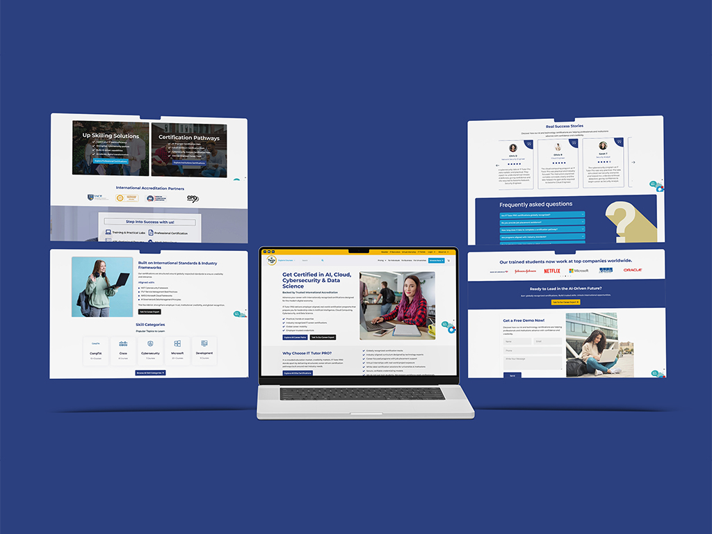 IT Tutor Pro Website — screen 3