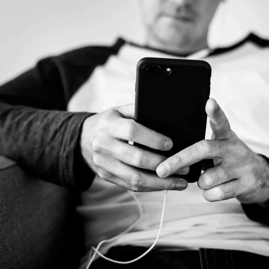 React Native mobile app interface on iOS and Android devices